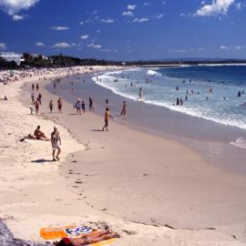 Beachgoers, Noosa Main Beach, Noosa Heads, ca 1990s