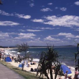 Beachgoers, Noosa Main Beach, Noosa Heads, ca 1980s