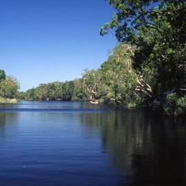 Canoeing, Noosa River, Cooloola Wilderness Trail, Great Sandy National Park, ca 1990s