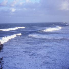 Big waves, Noosa National Park, Sunshine Beach, ca 1980s