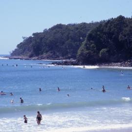 Beachgoers, Noosa Main Beach, Noosa Heads, ca 1980s
