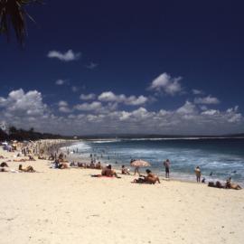 Beachgoers, Noosa Main Beach, Noosa Heads, ca 1980s