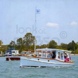 'Marianne' with David and Jan Heath onboard , Noosa Classic Boat Regatta, Noosa River, Tewantin, 2012