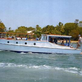 'Neptune' with Robert and Helen Percy onboard, Noosa Classic Boat Regatta, Noosa River, Noosaville, 2012