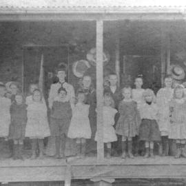 Teacher and students, Pinbarren Creek School, Pinbarren, ca 1910s 