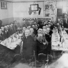 Meeting, Pomona Fruit growers Association, Lathouras Café, Pomona, 1947. 