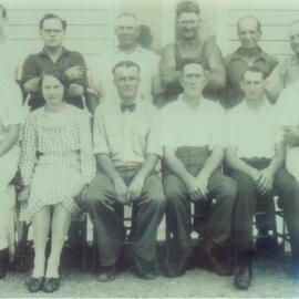 Staff, Pomona Butter Factory, Pomona, 1936-1937  