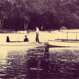 Boats, Lake Cootharaba, Boreen Point, ca 1910