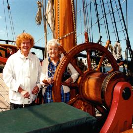 Esme Tait with June Roach, ca 1980s