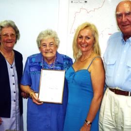 Premiers award recipient, Esme Tait, 18 September 2001