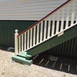 Exterior steps, Freemasons Masonic Lodge, 30 Moorindil Street, Tewantin, 9 December 2013