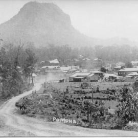 Pomona township nestled at foot of Mt Cooroora