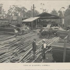 Kareewa Sawmill, Kareewa, ca 1911