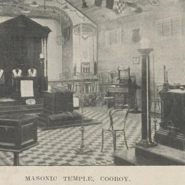 Interior, Masonic Temple, Cooroy, ca 1911