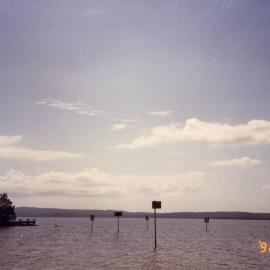 Depth markers, Lake Cootharaba, Boreen Point, 8 September 1992