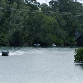 Boating party, Weyba Creek, Noosaville, ca 1990s