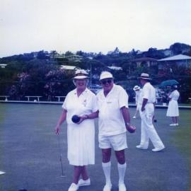 Marjorie Griffiths and Joe Burke, Peregian Beach Bowls Club 