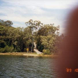 4WD tree covered sand dune track, 30 October 1989