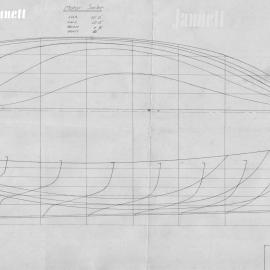 Boat plans, 'Jannett', Brisbane, ca 1911