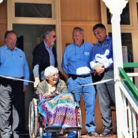 Ribbon cutting ceremony, Official opening Tait-Duke Cottage, Earl Street, Tewantin, 7 June 2017