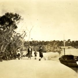 Boating party, 'Restdown' Noosa River, 1928