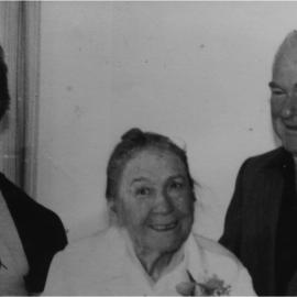 Bruce Dan, Mrs Elizabeth Dan and Archibald Dan