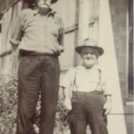 Percy Armitage and Vic Spinaze, Pomona, March 1956