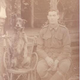 Portrait, unidentified soldier, Pomona, ca 1916