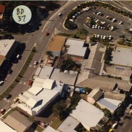 Aerial view Noosa Junction, Noosa Heads, ca 1987-1992