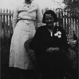 Helen Playford (nee McConnell) with Florence Rookwood, Pomona