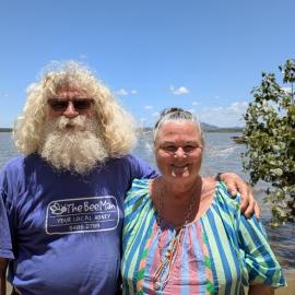 Gail Robinson and Charlie Hacker, Lake Cootharaba, Boreen Point, 10 December 2025