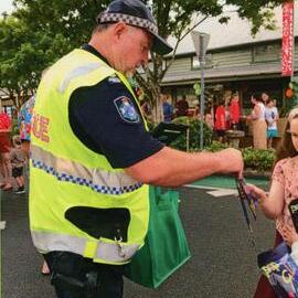 Sergeant Mal Scott, community event, Cooroy