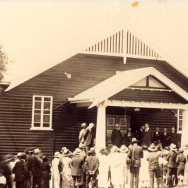 Opening, Memorial School of Arts Hall, 6 Reserve Street, Pomona, 4 September 1926