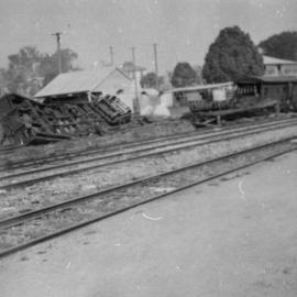Derailment, goods train, Pomona Railway yards, Pomona, 30 September 1941