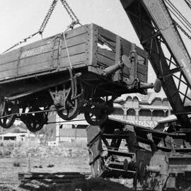 Aftermath, goods train derailment, Pomona Railway yards, Pomona, 30 September 1941