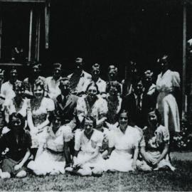 Teachers and Students, Pomona State Rural School, Pomona, 1940s
