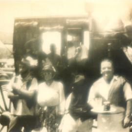 Parade participant, Queensland Centenary, King Street, Cooran, 1959