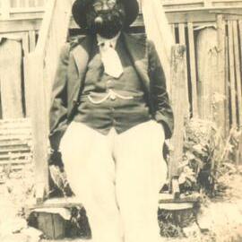 Fancy dress participant, Mrs Muriel Nilon, Queensland Centenary Celebrations, Cooran, 1959