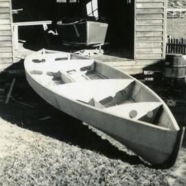 Club dinghy and sailing canoe, Lake Cootharaba Sailing Club, 1957