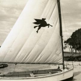 'Pegasus', training dinghy, Lake Cootharaba Sailing Club, ca 1950s