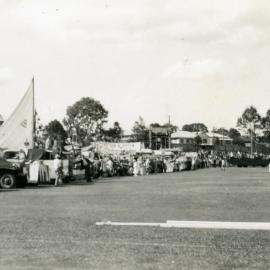 Lake Cootharaba Sailing Club participants, Coronation celebrations, Albert Park, Gympie, June 1953