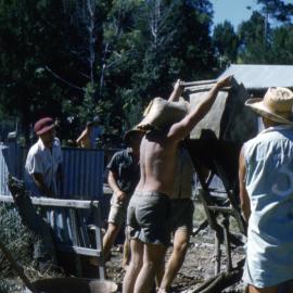 Clubhouse construction, Lake Cootharaba Sailing Club, Boreen Parade, Boreen Point, 1960