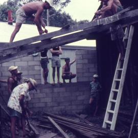 Clubhouse construction, Lake Cootharaba Sailing Club, Boreen Parade, Boreen Point, ca 1960