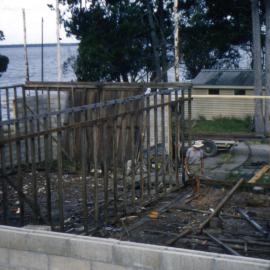 Clubhouse construction, Lake Cootharaba Sailing Club, Boreen Parade, Boreen Point, ca 1960