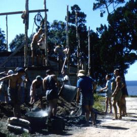 Clubhouse construction, Lake Cootharaba Sailing Club, Boreen Parade, Boreen Point, 1960