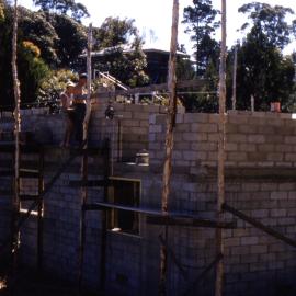 Clubhouse construction, Lake Cootharaba Sailing Club, Boreen Parade, Boreen Point, ca 1960