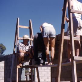 Clubhouse construction, Lake Cootharaba Sailing Club, Boreen Parade, Boreen Point, 1960