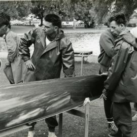 Canoe/Kayak athletes, French Team, Olympic Games, Lake Wendouree, Ballarat, ca December 1956