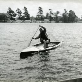 Bryan Harper, Sprint canoeing, Olympic Games, Lake Wendouree, Ballarat, December 1956