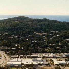 Aerial view Noosa Junction, Noosa Heads, ca 1987-88